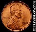 1935 Lincoln Wheat Cent - Choice Gem Brilliant Unc++++  Lustrous  #G9341