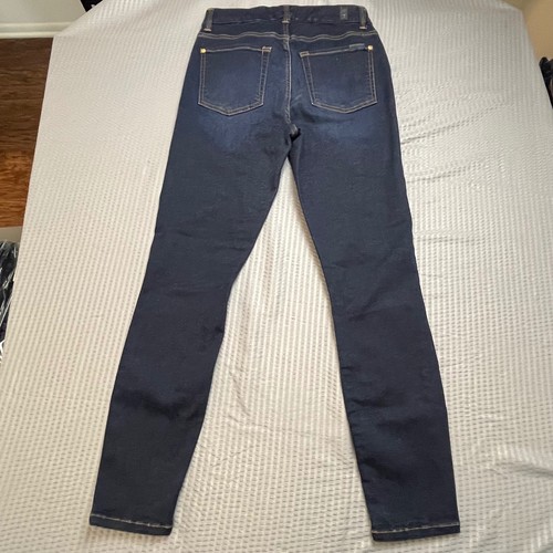 7 For All Mankind Damen Dark Wash High Waist Ankle Skinny Jeans Gr. 28 - Bild 9 von 11