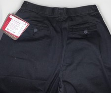 Lee Performance Khaki Pants Women s Black Straight Flat Front 100 Cotton 10S NWT