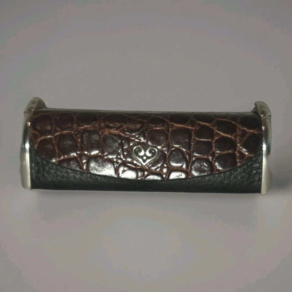 Estuche para lápiz labial Brighton B Wishes marrón negro espejo cartera de viaje Foto 3 de 4