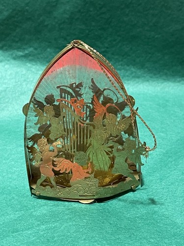 Gold Metal Angels Orchestra Ornament Light Cover