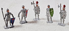 VTG Britains Lead Medieval Knights Men at Arms Lot 5 Pre-War England 2.25  