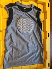 Youth Sports Chest Protector Size XLg Grey/Black - Baseball Soccer Gear