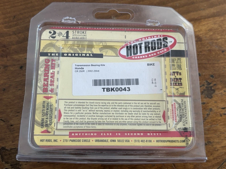 Kit de rodamientos de transmisión Hot Rods Honda CR 250 R (02-04) Foto 2 de 4