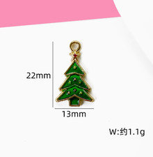 Lot 50 Pcs Christmas Tree Charms DIY Earring Jewelry Making Pendant