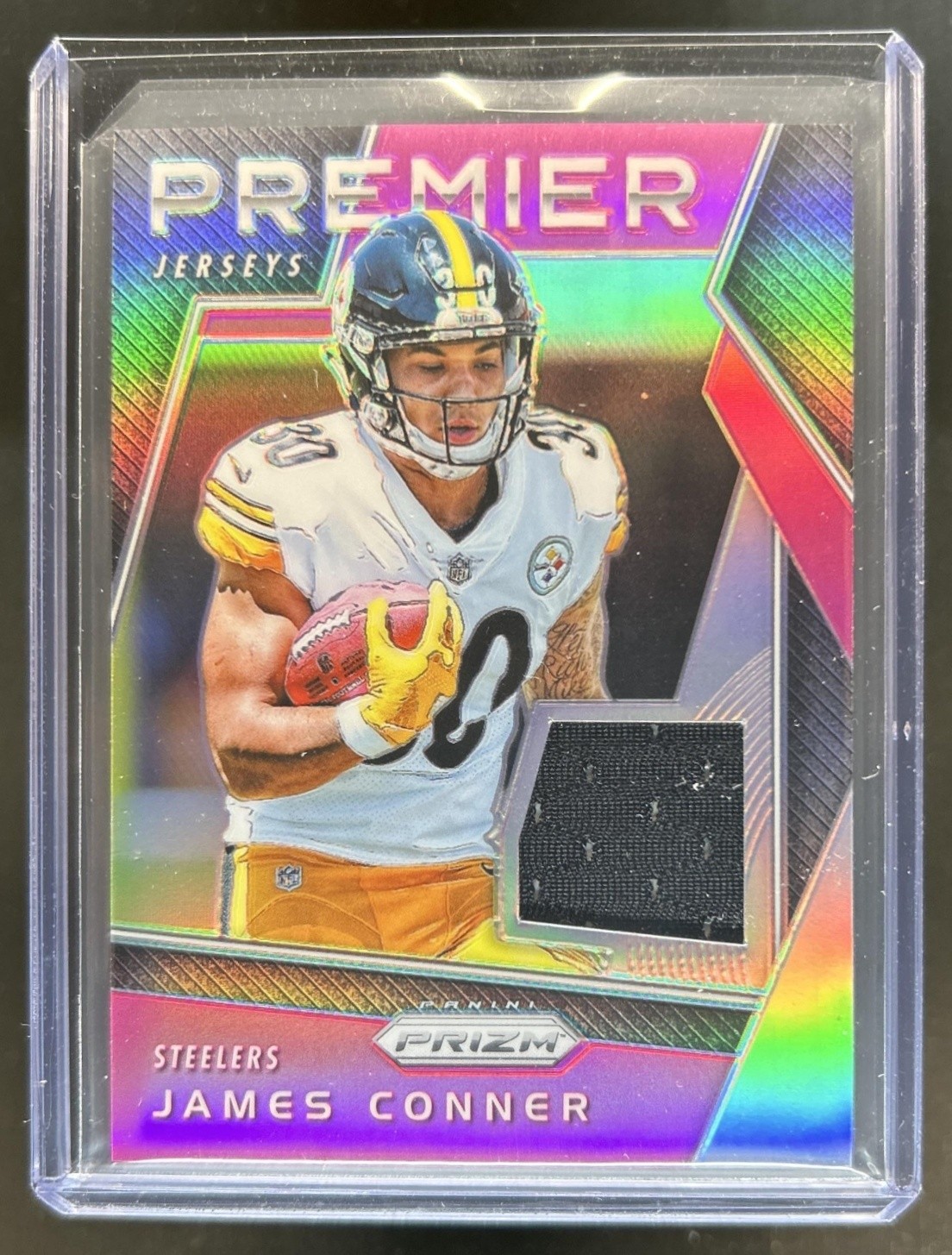 James Conner Panini Prizm Premier Jersey #33 Pink