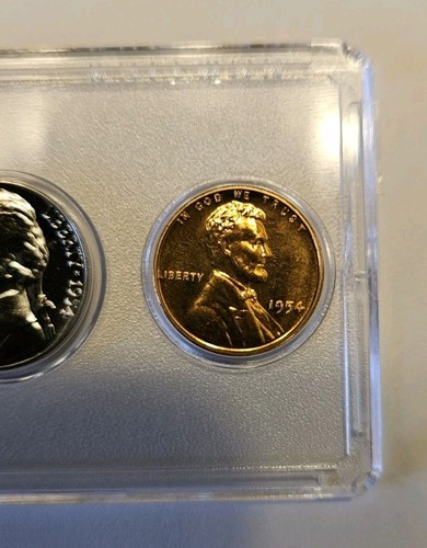 1954 US Mint Silver Proof Set Original Coin Whitman Holder - 第 7/12 張圖片