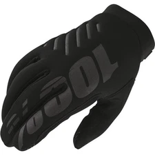 100 Percent Brisker Cold Weather Gloves | Black/Charcoal | Size XXL