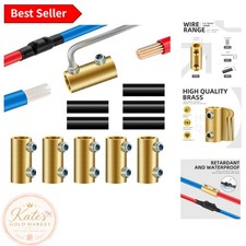 5PCS 6-10AWG 80Amp Wire Connector Nut Kit with Heat Shrink Tubes - Durable