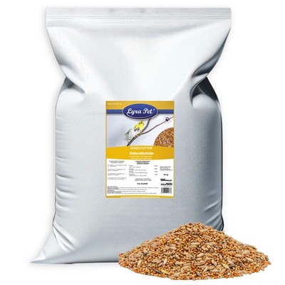 25 kg Wellensittichfutter Vogelfutter Ziervögel Alleinfutter Vögel Lyra Pet 