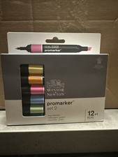 Winsor & Newton ProMarker Set 2 Set of 12+1 PC/PZ Brand New Free P+P Free Blend