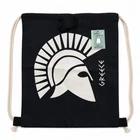 Greece Greek Spartan Helmet Drawstring Backpack Gym Sack Athens Souvenir NWT