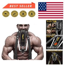 Hydraulic Arm Strength Trainer - 22-440lbs Adjustable Fitness Equipment