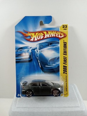 2008 Hot Wheels New Models  2008 Lancer Evolution DarkGray Variant Y5 Wheel HC65