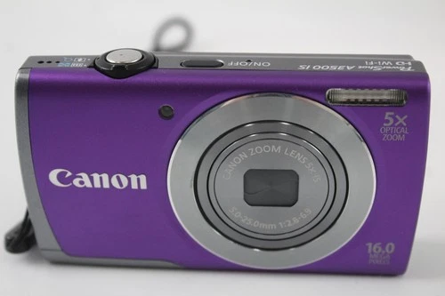 Canon Powershot A3500 IS Digital Compact Camera Working w/ Canon 5x Zoom Lens
