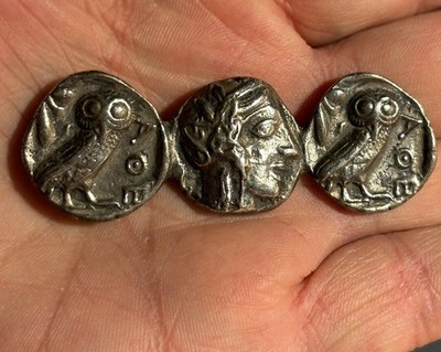 Vintage Alva Studios Ancient Athens Greece Pin Owls Alfred Wolkenberg