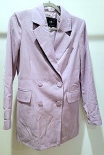 PRETTY PASTEL 7 for All Mankind Double Breasted Lined Blazer Lavender Size S