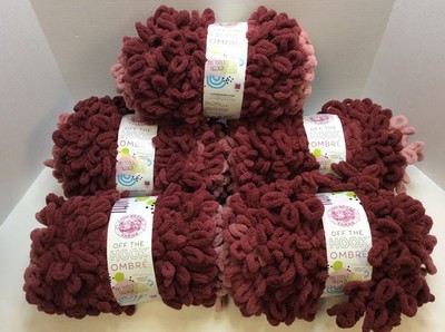 Lion Brand Off The Hook Ombre Yarn, Rosewood 945-607, PACK OF 5