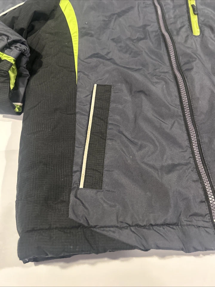 Chaqueta impermeable para niños talla pequeña chaqueta de invierno con doble cremallera Foto 2 de 4