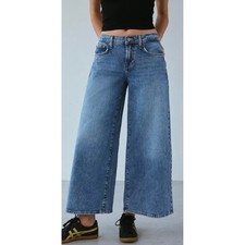 BDG Urban Outfitters Wide Leg Jeans 24 Blue High Rise Denim Baggy