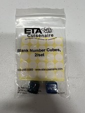 ETA Cuisenaire Blank Number Cubes set of 2 dice with labels