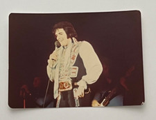 ELVIS PRESLEY ORIGINAL VINTAGE KODAK PHOTO LONG ISLAND JUL. 19 1975 SIGNED