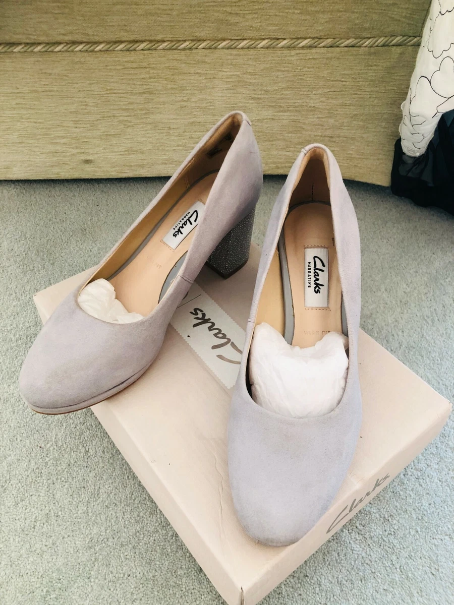 Clarks suede heels 2025