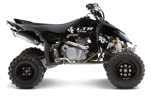 Suzuki LTR 450 Grafik Kit Wrap 2006 - 2012 - Pro Ed D48-3 Stealth Black - Bild 1 von 2