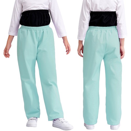 Kids Girls Hiking Snow Ski Pants Winter Warm Elastic Waist Pants with Pocket - Picture 33 of 56