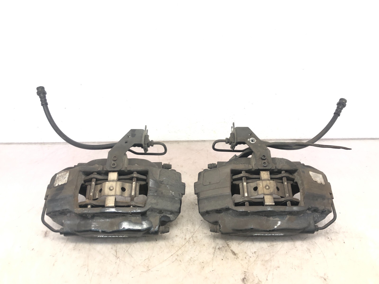 2014-2017 MASERATI QUATTROPORTE S Q4 AWD LEFT RIGHT REAR BRAKE CALIPER SET OEM