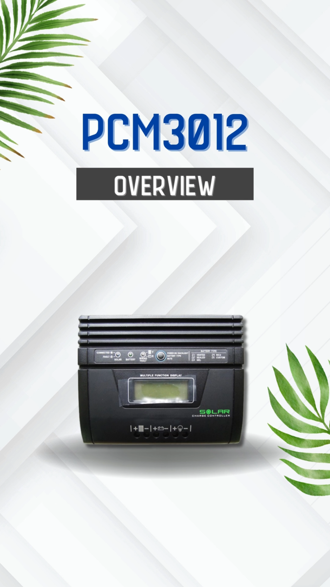 300w 12v 25A MPP Solar MPPT solar charge controller PCM3012