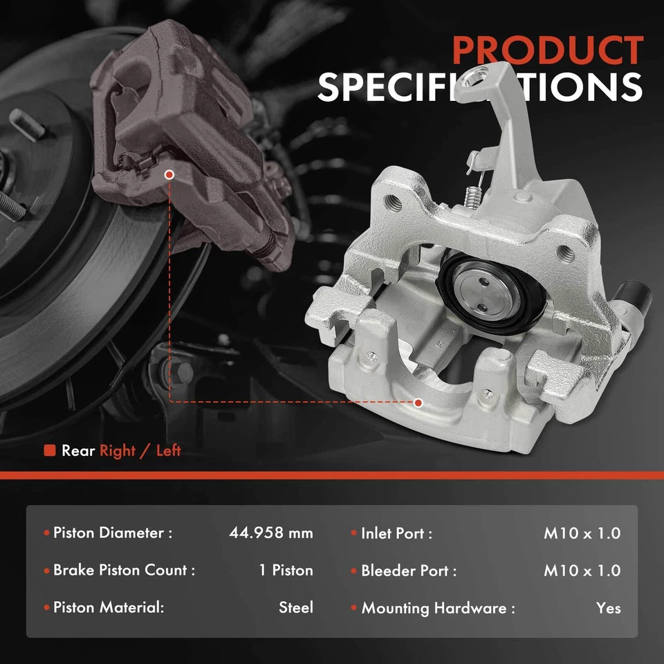 2x Pinza de freno trasera con soporte para Jaguar S-Type XF XJ XJ8 XK XKR Vanden Plas Foto 2 de 4
