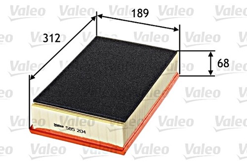 VALEO Luftfilter für VW Multivan T5 T6 Transporter Caravelle Bus ...