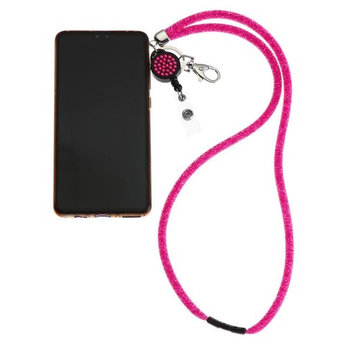Supplies Bling Crystal Lanyard Hanging Rope Neck Strap Clip ID Card Holder - Photo 11 sur 19