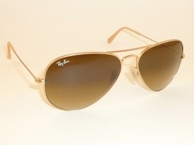 Nouveau Lunettes de Soleil Ray Ban Aviator Matte Gold RB Ray Ban AVIATOR LARGE METAL (RB 3025 11285 58): Ray Ban
