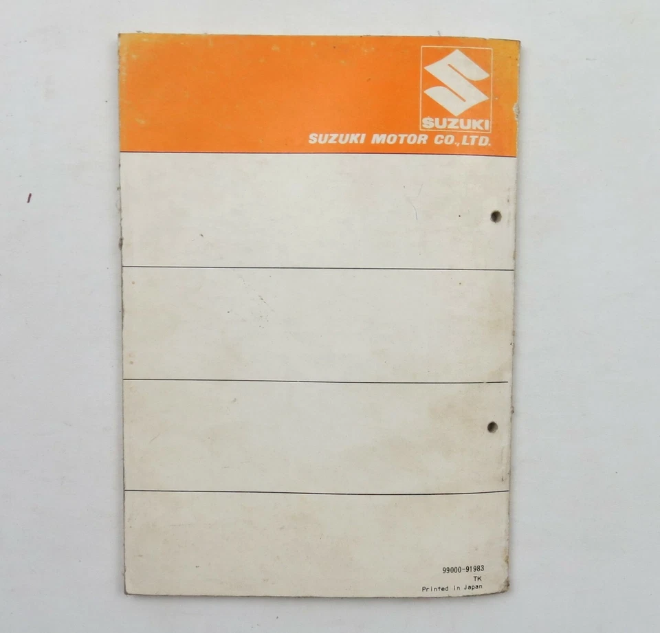 Suzuki TC100F Factory Motorcycle Parts Catalogue Catalog 1976 - image 3 of 3