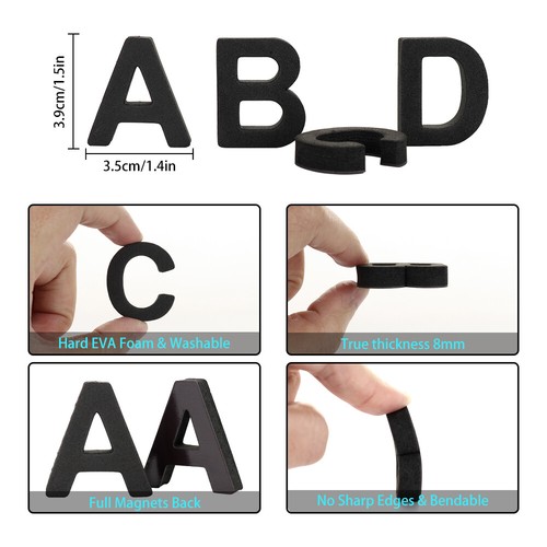 124 Pcs Magnetic Fridge Numbers Letters Alphabet Kids Learning Toy Magnets Gifts - Picture 17 of 29