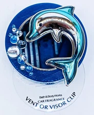 1 Bath & Body Works BLUE DOLPHIN Scentportable Unit Holder Visor Vent Clip