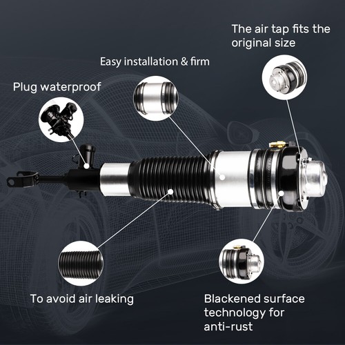 Pair Front Air Suspensions Shock Strut for Audi A6 S6 4F0616040AA 4F0616039AA - Picture 5 of 12