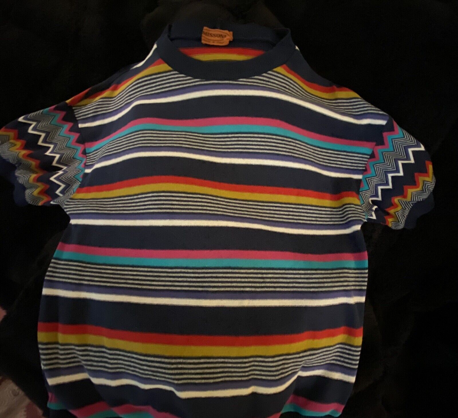 Missoni Sweater Set S Striped With Zig Zag Sleeve… - image 6