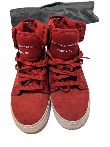 SUPRA Schuhe MUSKA 001 rot hohe Schuhe Turnschuhe Herren Größe 5,5 Herren - Bild 1 von 6