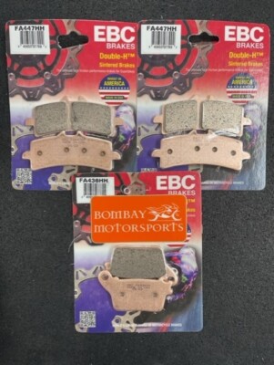 EBC FA447HH Front & FA436HH Rear Brake Pads for 2011 - 2016 Suzuki GSXR600 750