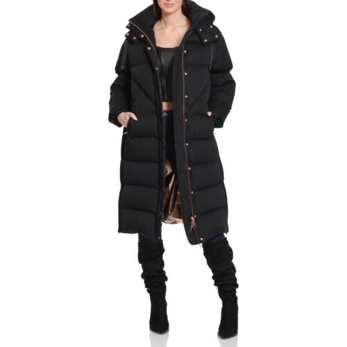 Abrigo tampón largo acolchado para mujer Aves Les Filles con capucha desmontable - Imagen 1 de 8