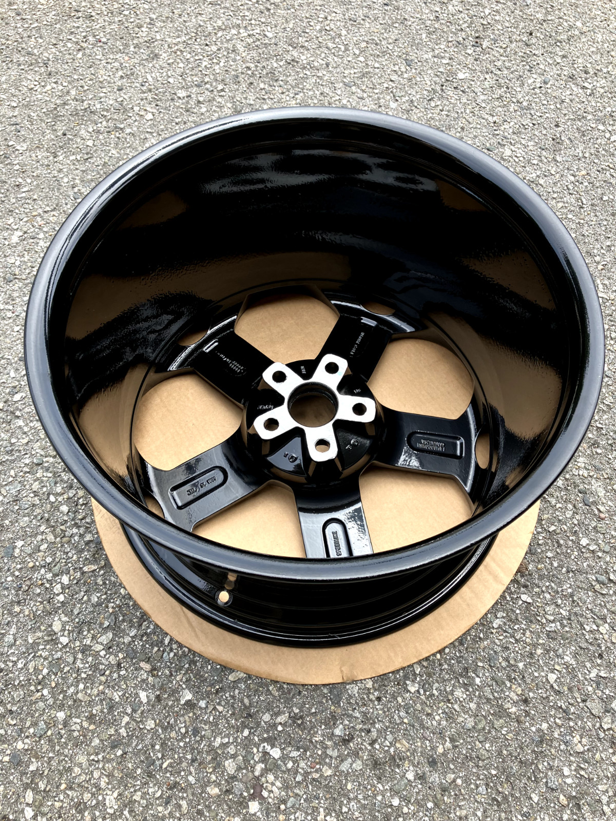 OEM Lamborghini Gallardo Rear Wheel CASSIOPEIA 19 Refinished Black 400601025A
