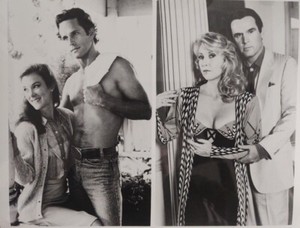 1986 PRESS PHOTO GREGORY HARRISON VALERIE MAHAFFEY TERI GARR FRESNO CBS