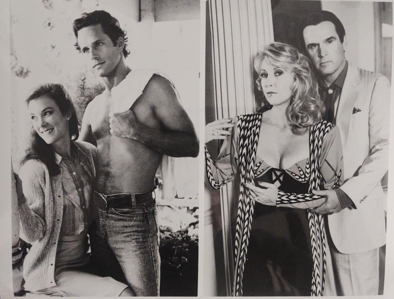 1986 PRESS PHOTO GREGORY HARRISON VALERIE MAHAFFEY TERI GARR FRESNO CBS