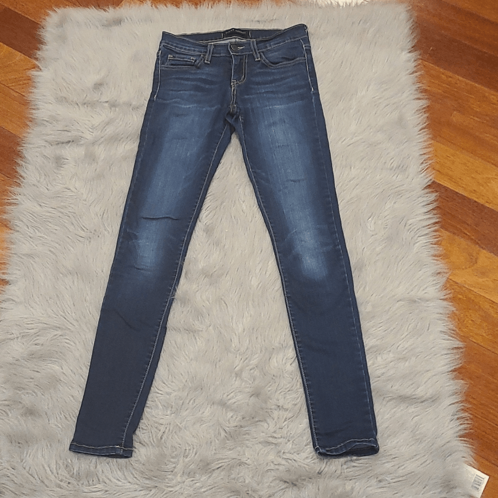 Flying monkey womens blue dark wash skinny jeans size 25