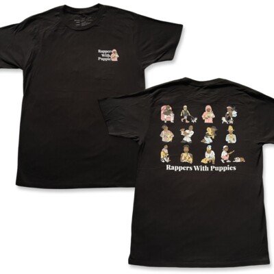 Rappers With Puppies Dog Limited Drake 21 Savage, Black T-Shirt