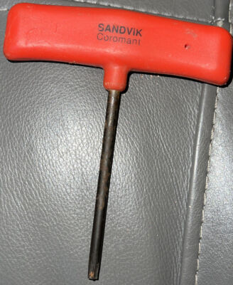 Lot Of 5: Sandvik Coromant T-20 T-Handle Torx  Pin  Star Key Screwdriver Wrench