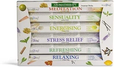 120 Sticks of Stamford Premium Aromatherapy Hex Range Incense Sticks - Relaxing,